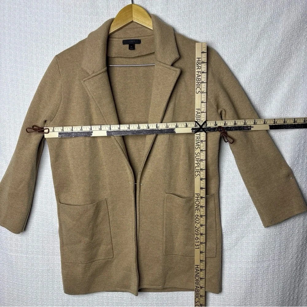 J. Crew Women's Tan‎ Open-Front Blazer